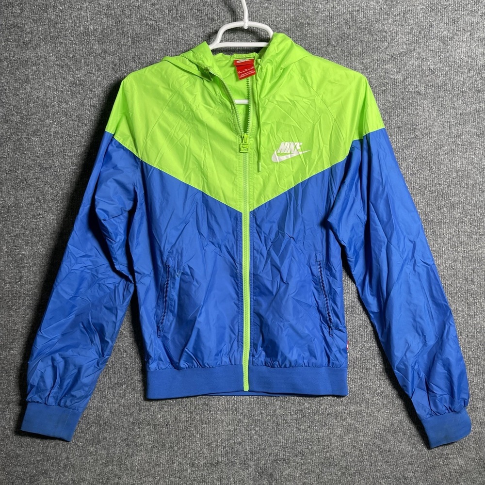 Nike Sportswear Windrunner Hooded Jacket Women's Sz M Blue 545908-401